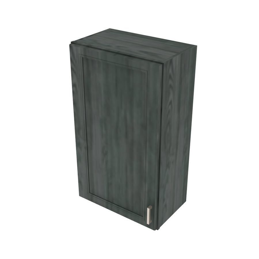 Brooklyn Slate Single Door Wall Cabinet - 21" W x 36" H x 12" D 21" W