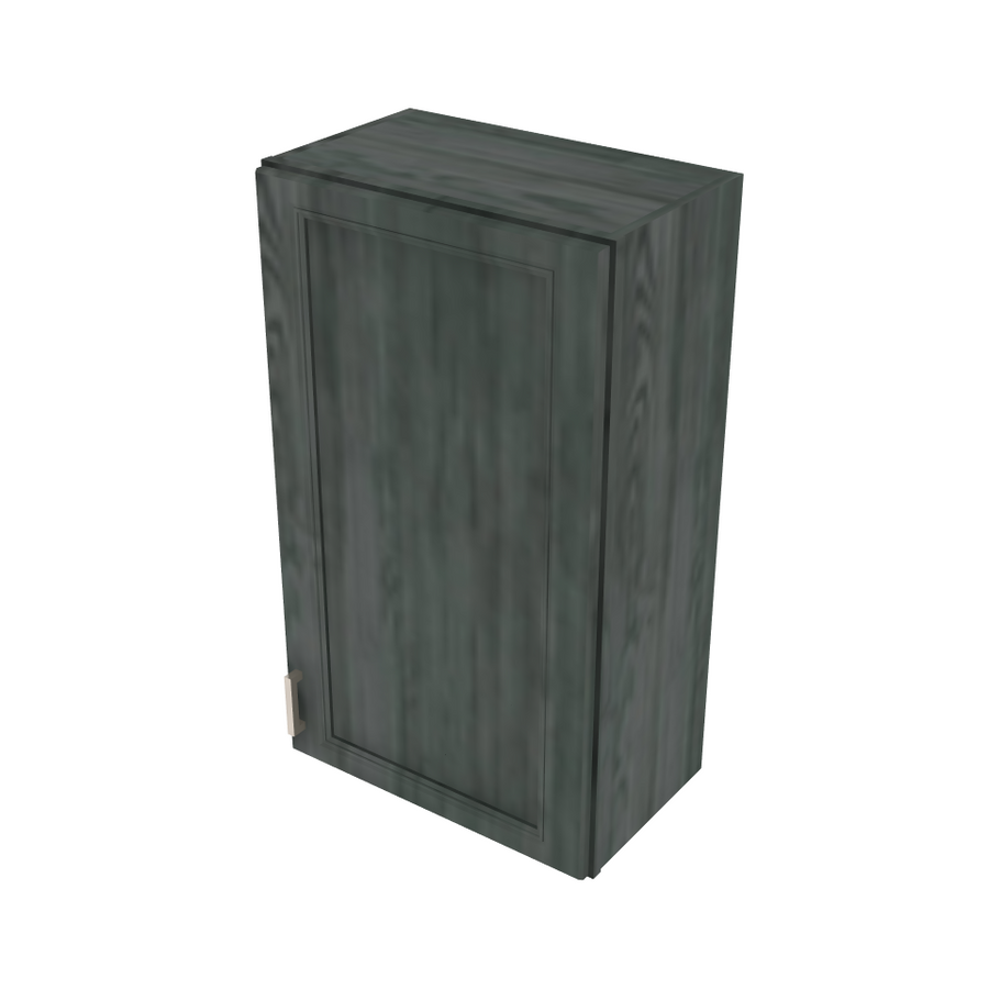 Brooklyn Slate Single Door Wall Cabinet - 21" W x 36" H x 12" D 21" W