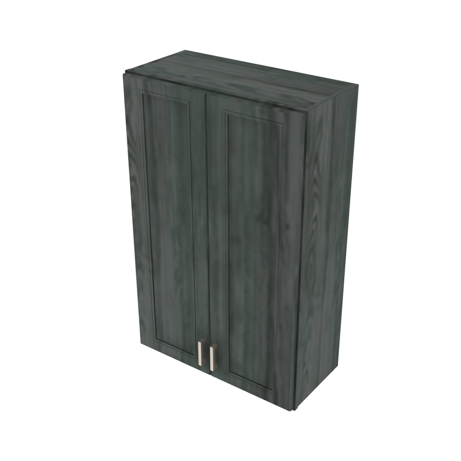 Brooklyn Slate Double Door Wall Cabinet - 27" W x 42" H x 12" D 27" W