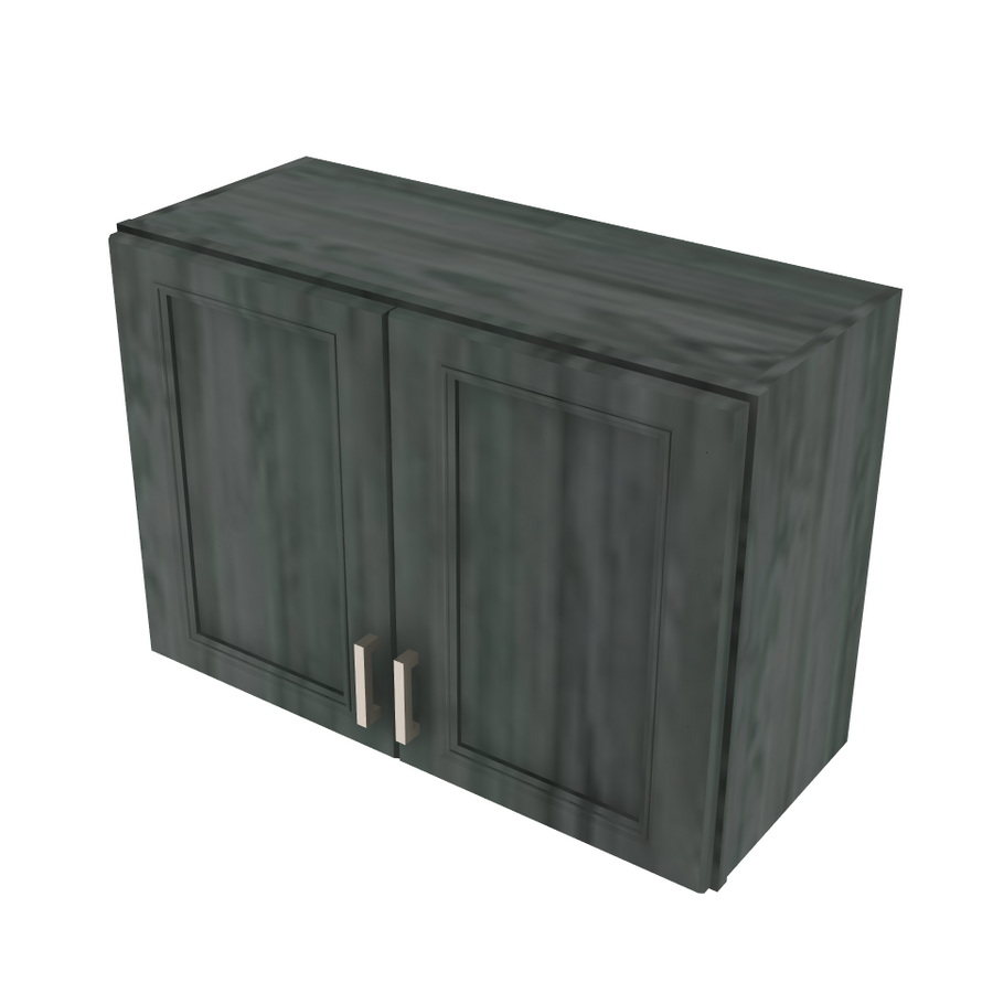 Brooklyn Slate Double Door Wall Cabinet - 30" W x 21" H x 12" D 30" W