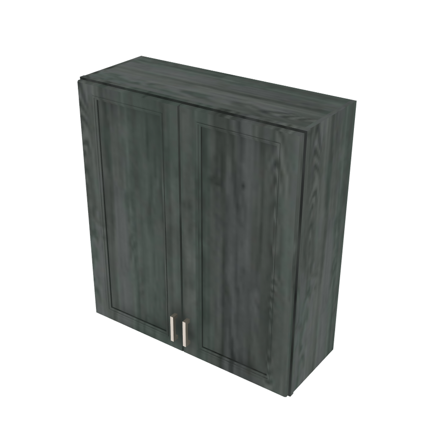 Brooklyn Slate Double Door Wall Cabinet - 36" W x 36" H x 12" D 36" W