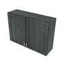 Brooklyn Slate Double Door Wall Cabinet with Center Stile - 42" W x 30" H x 12" D 42" W