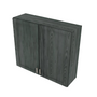 Brooklyn Slate Double Door Wall Cabinet with Center Stile - 42" W x 36" H x 12" D 42" W