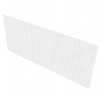 Brooklyn Bright White Bead Board - 48" W x 42" H x 0.25" D