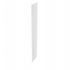 Brooklyn Bright White Bookcase End - 1.5" W x 96" H x 15" D