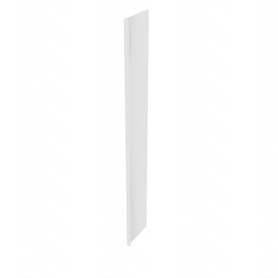 Brooklyn Bright White Bookcase End - 1.5" W x 96" H x 15" D 1.5" W