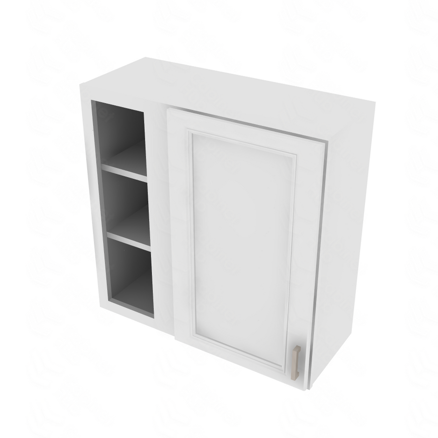 Brooklyn Bright White Blind Wall Cabinet - 30" W x 30" H x 12" D 30" W