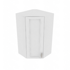 Brooklyn Bright White Corner Wall Cabinet - 24" W x 42" H x 12" D
