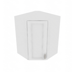 Brooklyn Bright White Corner Wall Cabinet - 27" W x 36" H x 15" D