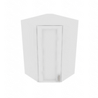 Brooklyn Bright White Corner Wall Cabinet - 27" W x 42" H x 15" D