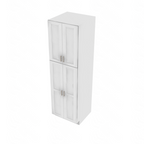 Brooklyn Bright White Double Door Pantry - 24" W x 84" H x 24" D
