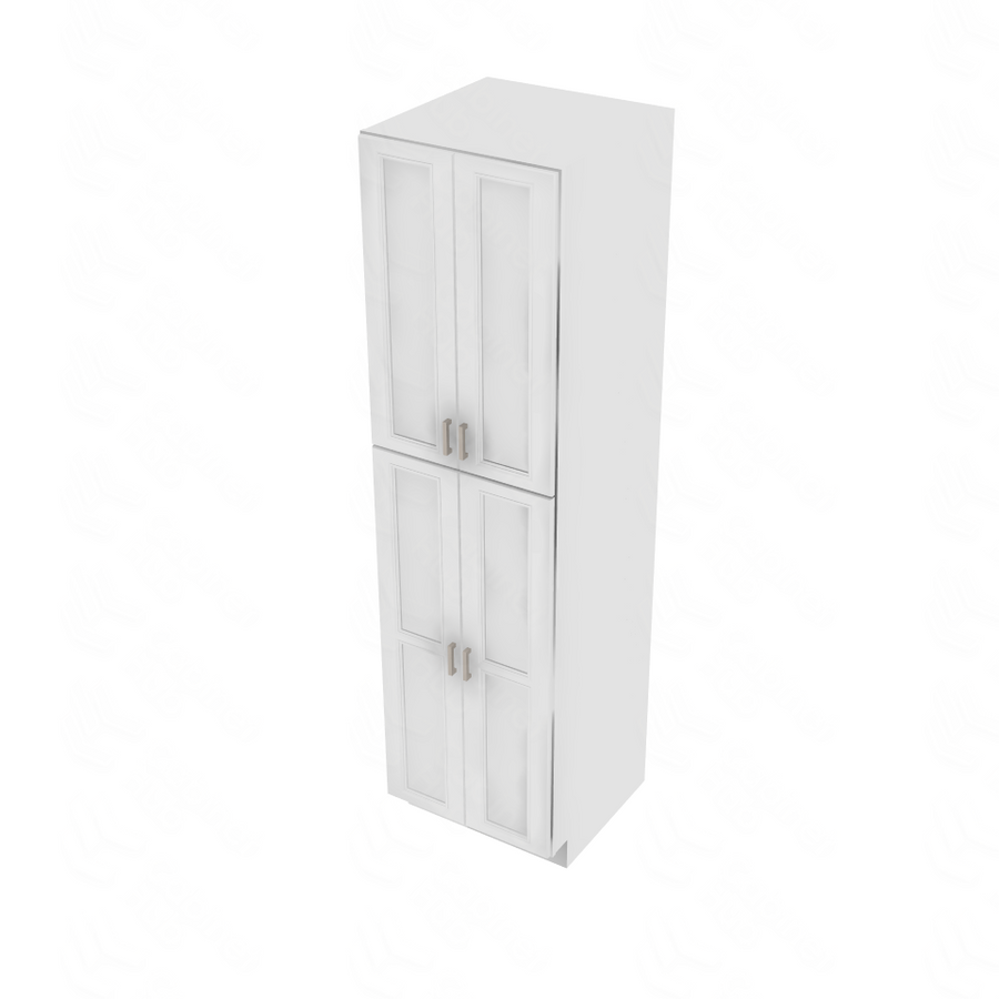 Brooklyn Bright White Double Door Pantry - 24" W x 90" H x 24" D 24" W