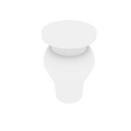 Brooklyn Bright White Cabinet Leg - 3" W x 4.5" H x 3" D