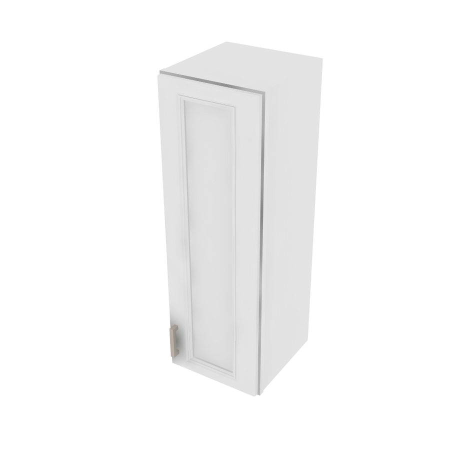 Brooklyn Bright White Single Door Wall Cabinet - 12" W x 36" H x 12" D 12" W