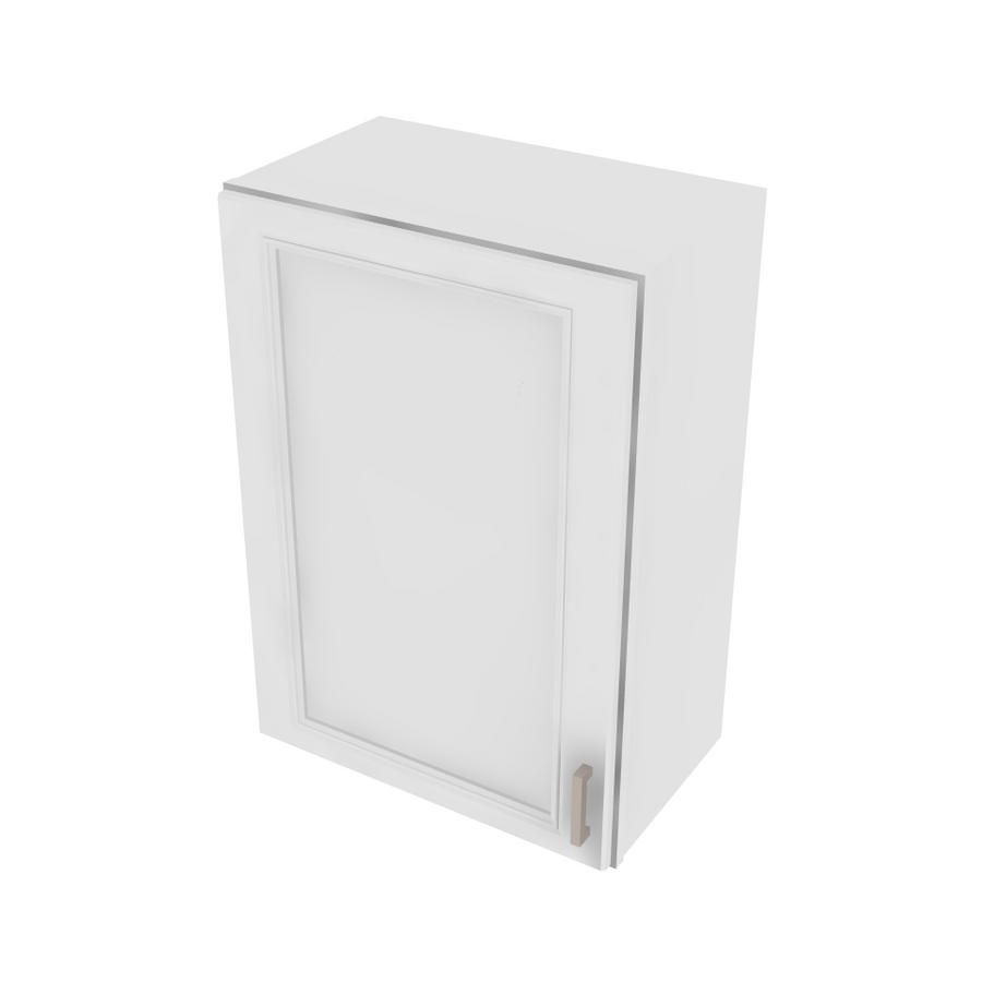 Brooklyn Bright White Single Door Wall Cabinet - 21" W x 30" H x 12" D 21" W