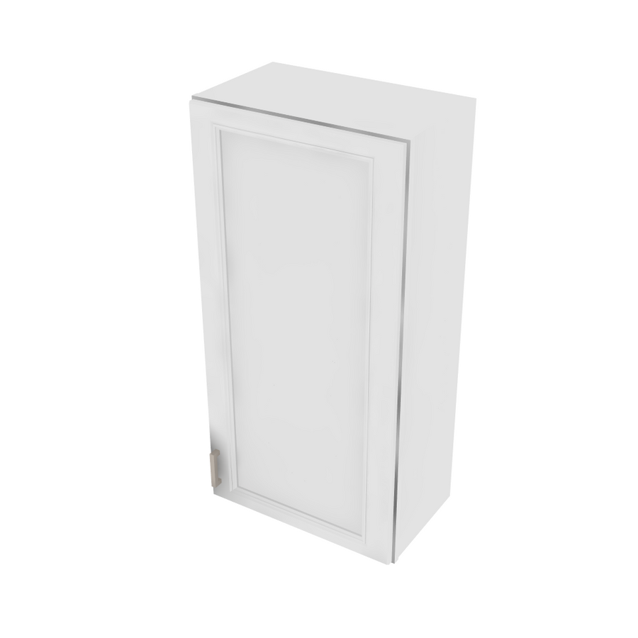 Brooklyn Bright White Single Door Wall Cabinet - 21" W x 42" H x 12" D 21" W