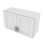 Brooklyn Bright White Double Door Wall Cabinet - 30" W x 18" H x 12" D 30" W