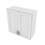 Brooklyn Bright White Double Door Wall Cabinet - 30" W x 30" H x 12" D 30" W
