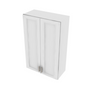 Brooklyn Bright White Double Door Wall Cabinet - 30" W x 42" H x 12" D 30" W