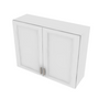 Brooklyn Bright White Double Door Wall Cabinet - 39" W x 30" H x 12" D 39" W