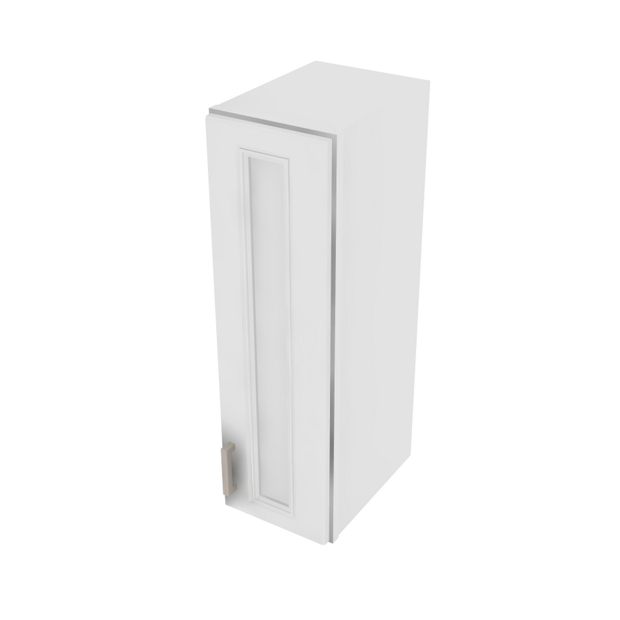 Brooklyn Bright White Single Door Wall Cabinet - 9" W x 30" H x 12" D 9" W