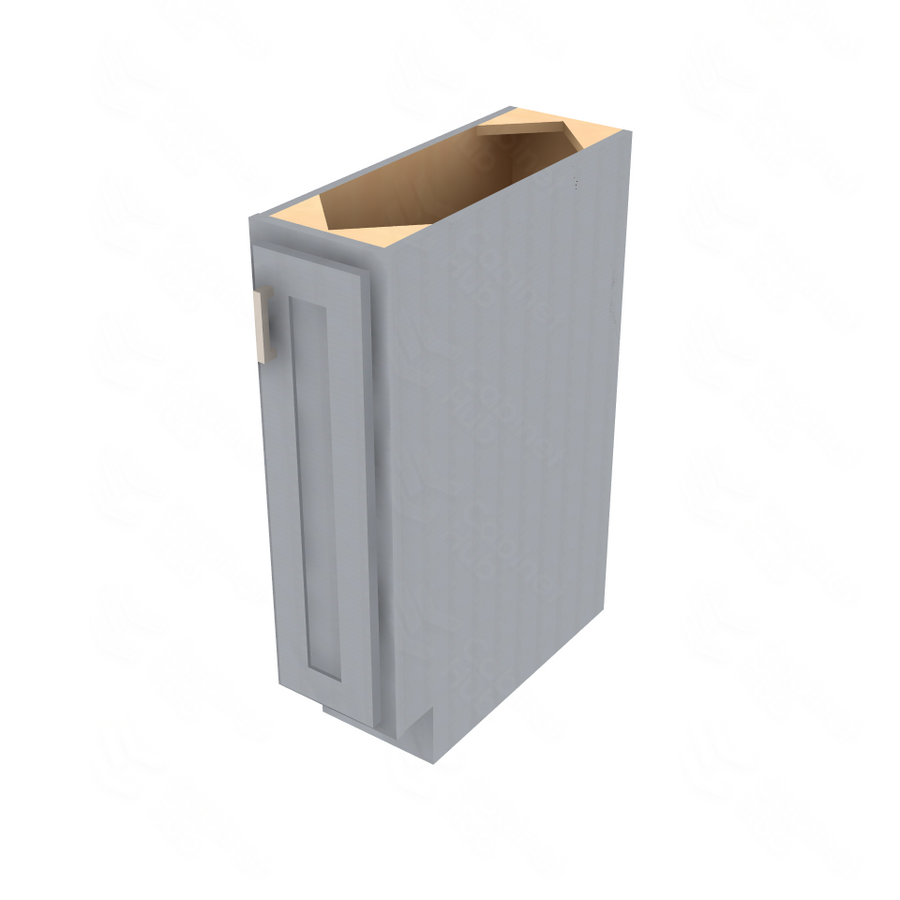 Essential Gray Single Door Full Height Base Cabinet - 9" W Default Title