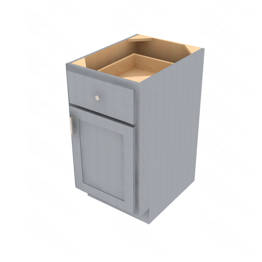 Essential Gray Single Door Standard Base Cabinet - 18" W Default Title