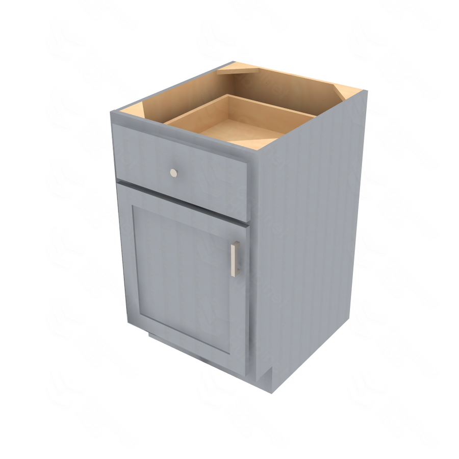 Essential Gray Single Door Standard Base Cabinet - 21" W Default Title