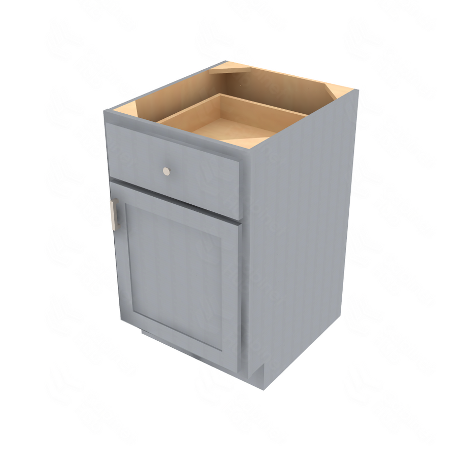 Essential Gray Single Door Standard Base Cabinet - 21" W Default Title