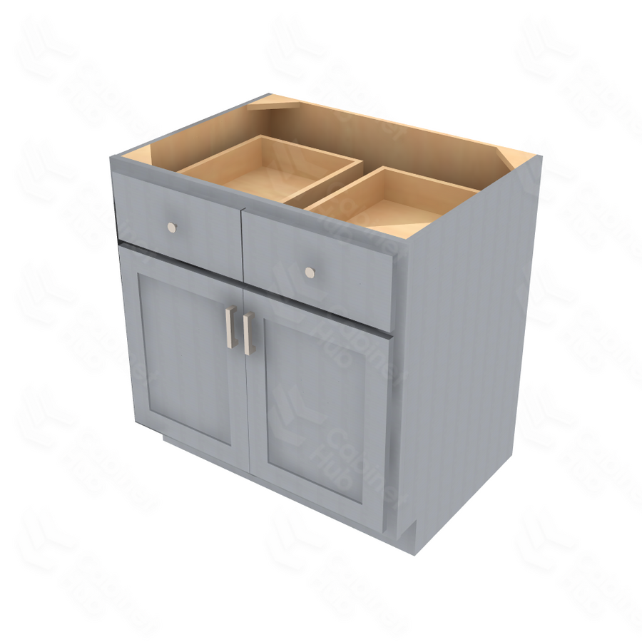 Essential Gray Double Door Standard Base Cabinet - 33" W Default Title