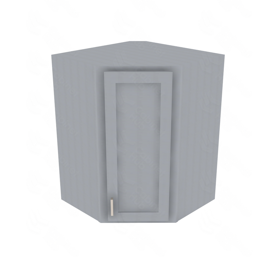 Essential Gray Corner Wall Cabinet - 27" W x 36" H Default Title