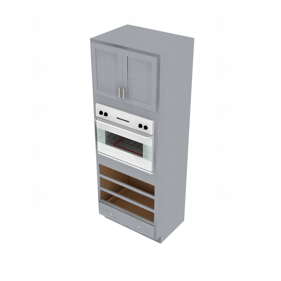Essential Gray Oven Cabinet - 33" W x 90" H Default Title