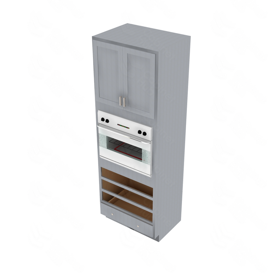 Essential Gray Oven Cabinet - 33" W x 96" H Default Title