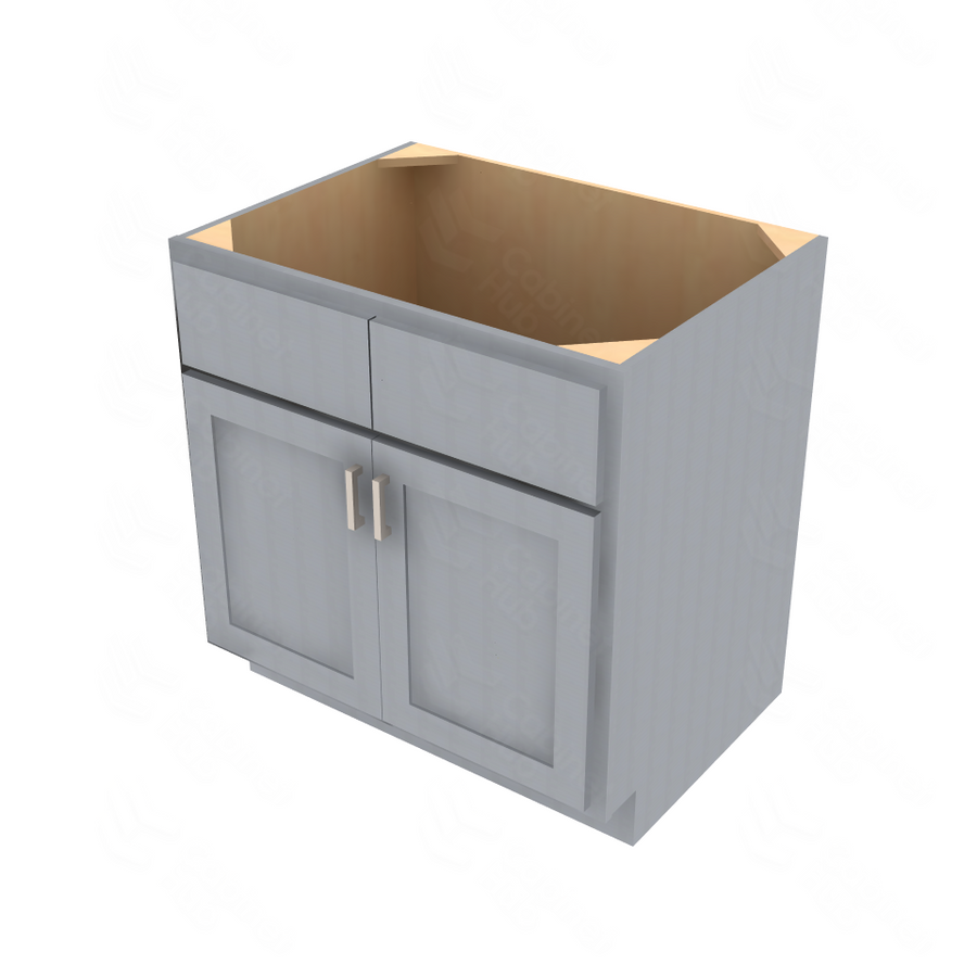 Essential Gray Sink Base Cabinet - 33" W x 34.5" H Default Title