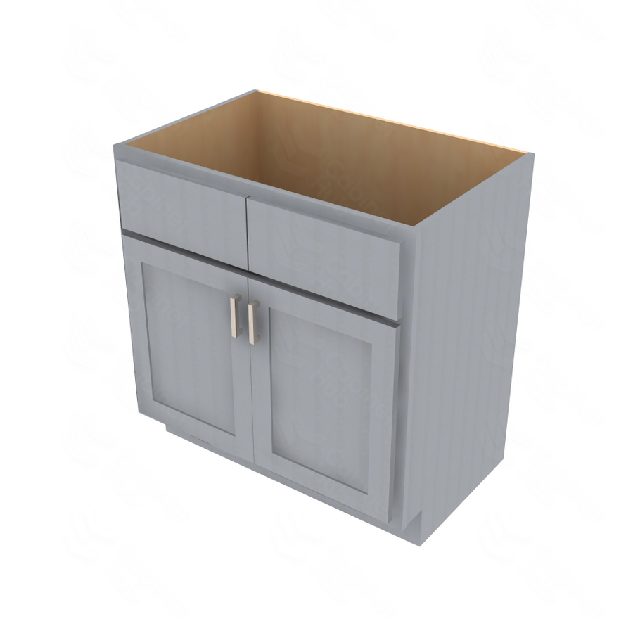 Essential Gray Double Door Vanity - 33" W x 34.5" H x 21" Default Title