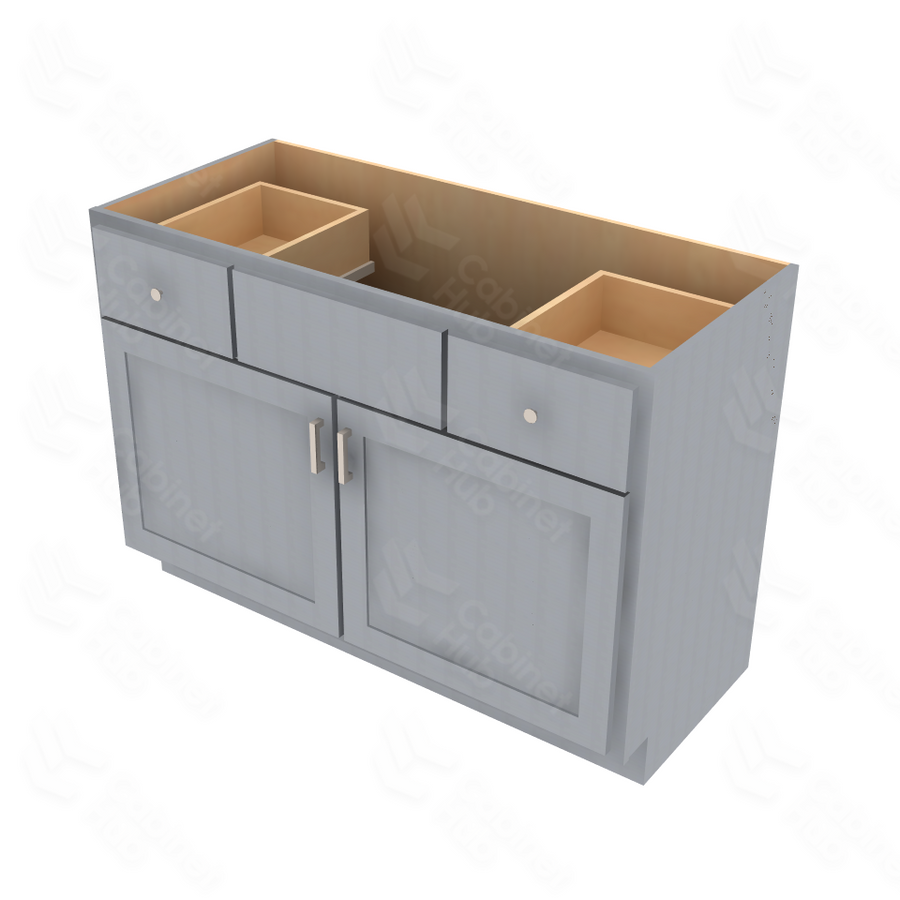 Essential Gray Vanity Sink Base - 48" W x 34.5" H x 21" D Default Title