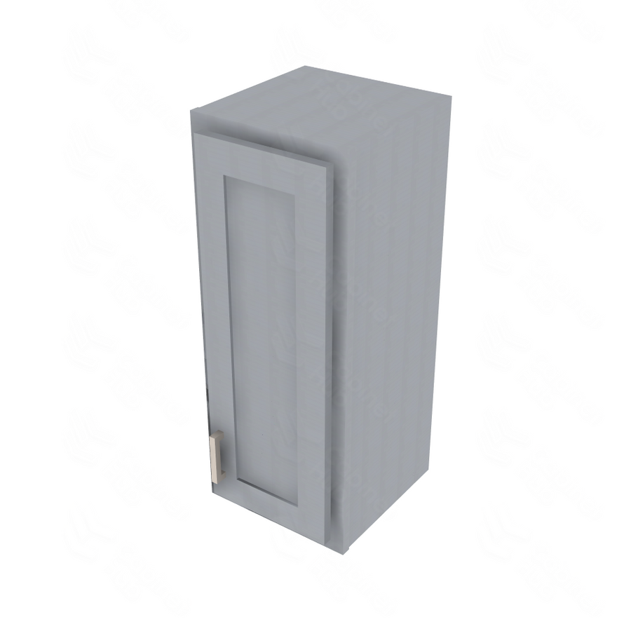 Essential Gray Single Door Wall Cabinet - 12" W x 30" H Default Title