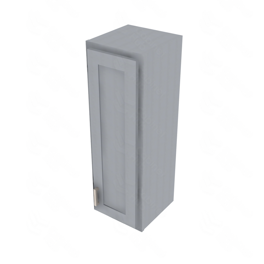Essential Gray Single Door Wall Cabinet - 12" W x 36" H Default Title