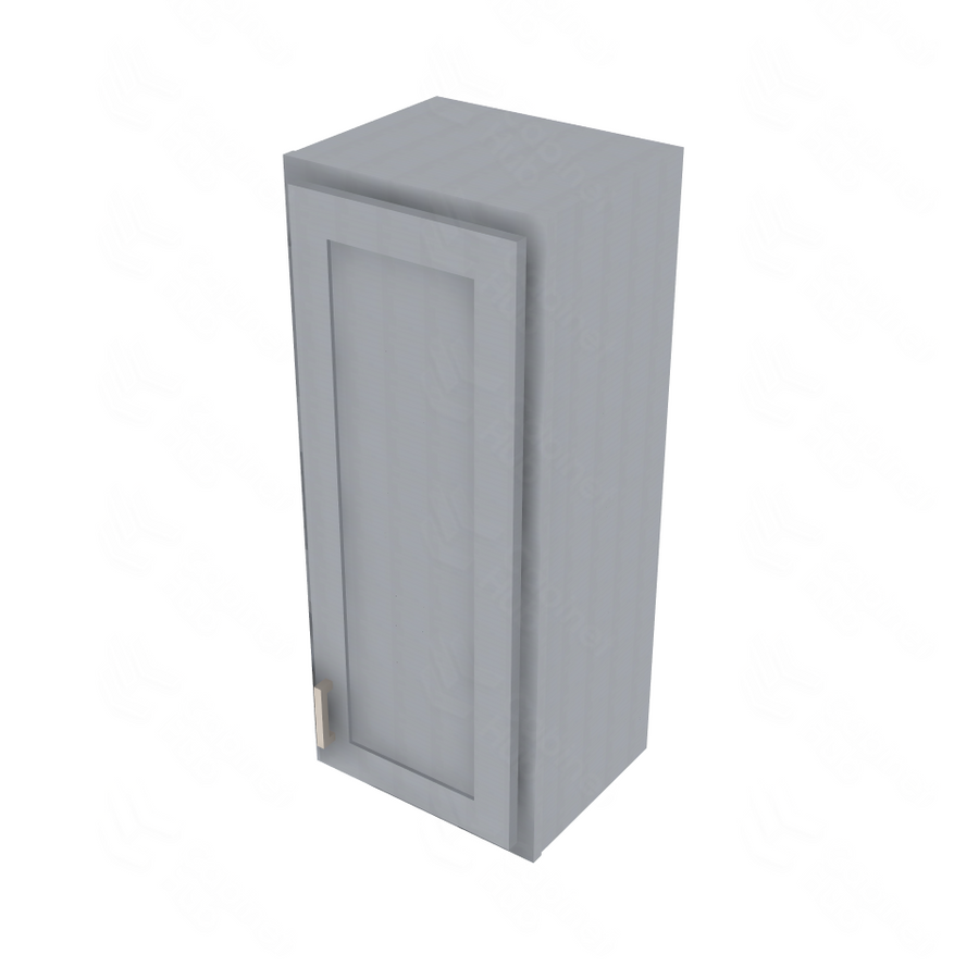 Essential Gray Single Door Wall Cabinet - 15" W x 36" H Default Title