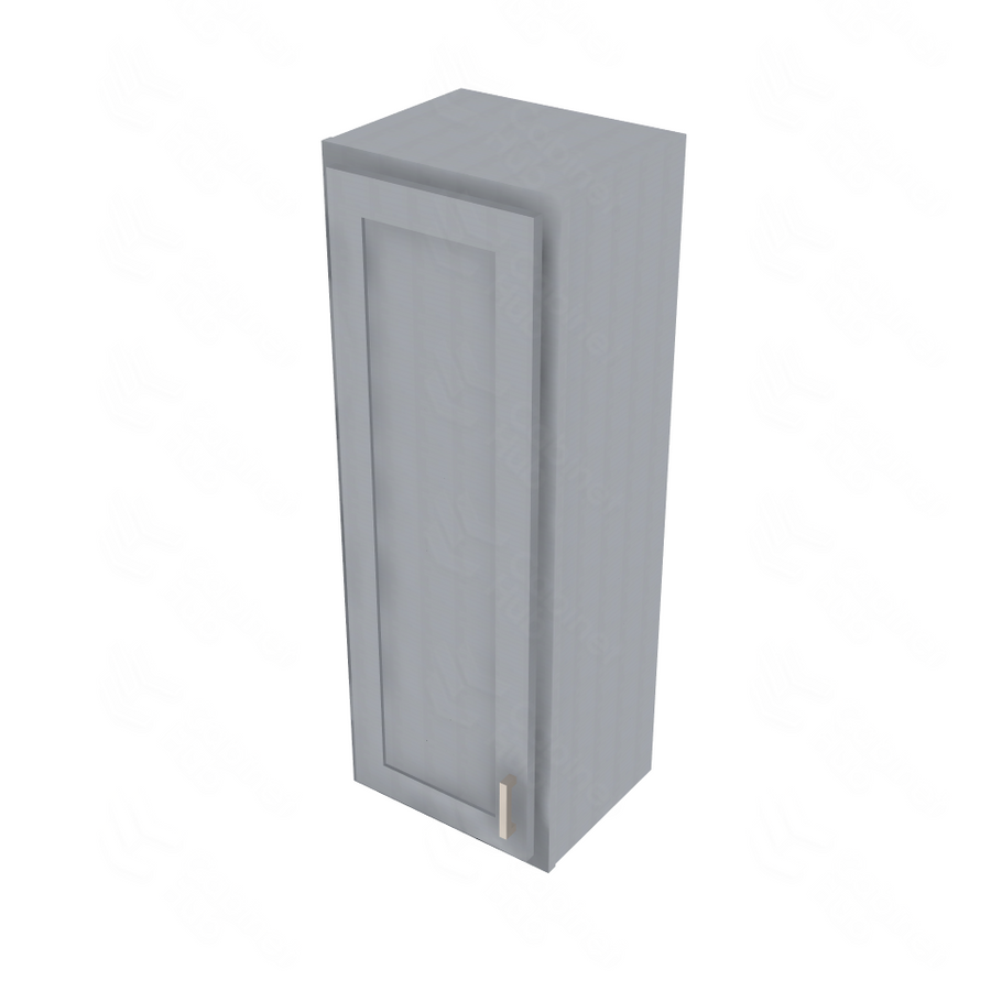 Essential Gray Single Door Wall Cabinet - 15" W x 42" H Default Title