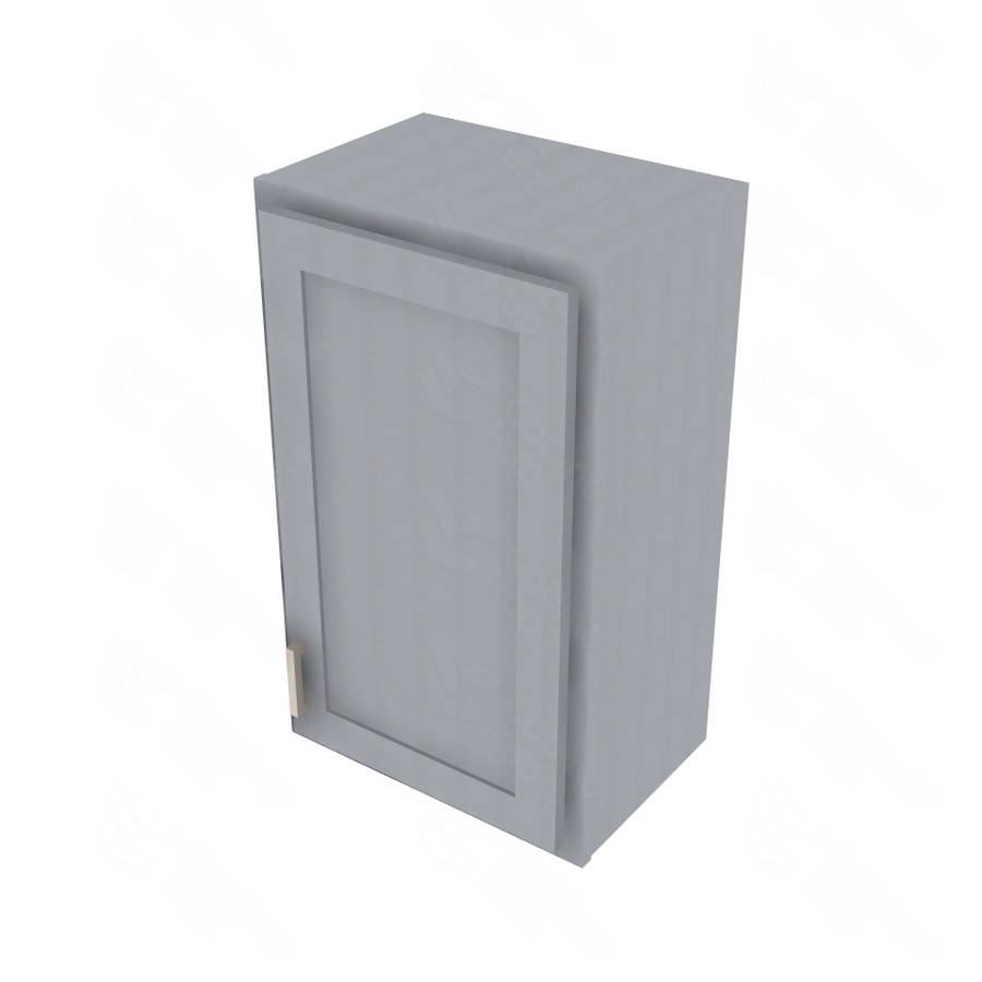 Essential Gray Single Door Wall Cabinet - 18" W x 30" H Default Title
