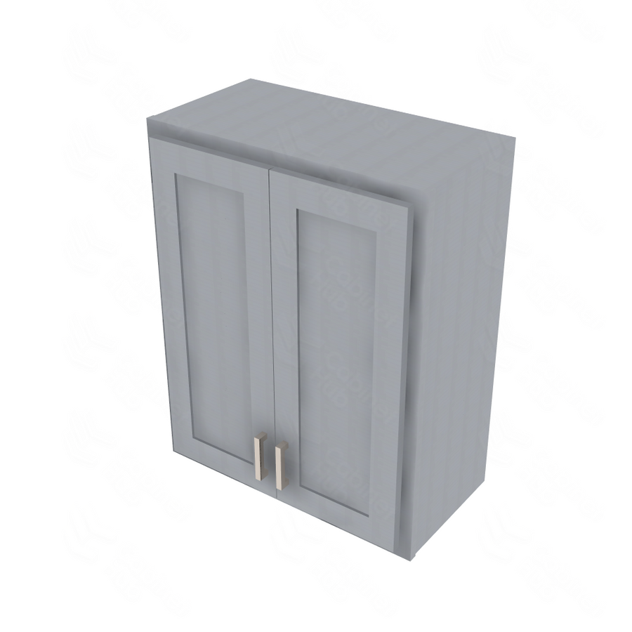 Essential Gray Double Door Wall Cabinet - 24" W x 30" H Default Title