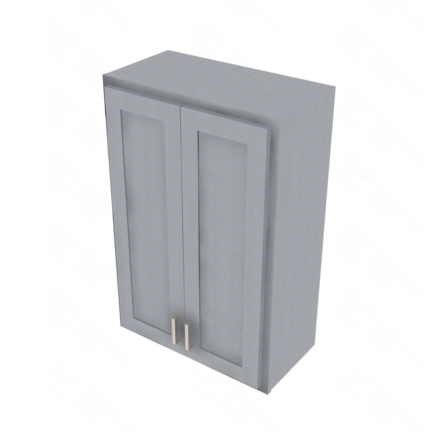 Essential Gray Double Door Wall Cabinet - 24" W x 36" H Default Title