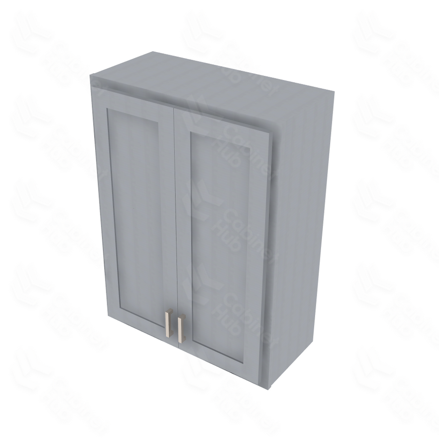 Essential Gray Double Door Wall Cabinet - 27" W x 36" H Default Title
