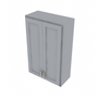 Essential Gray Double Door Wall Cabinet - 27" W x 42" H Default Title