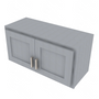 Essential Gray Double Door Wall Cabinet - 30" W x 15" H Default Title