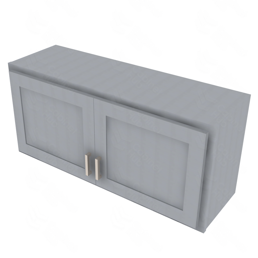 Essential Gray Double Door Wall Cabinet - 30" W x 24" H Default Title