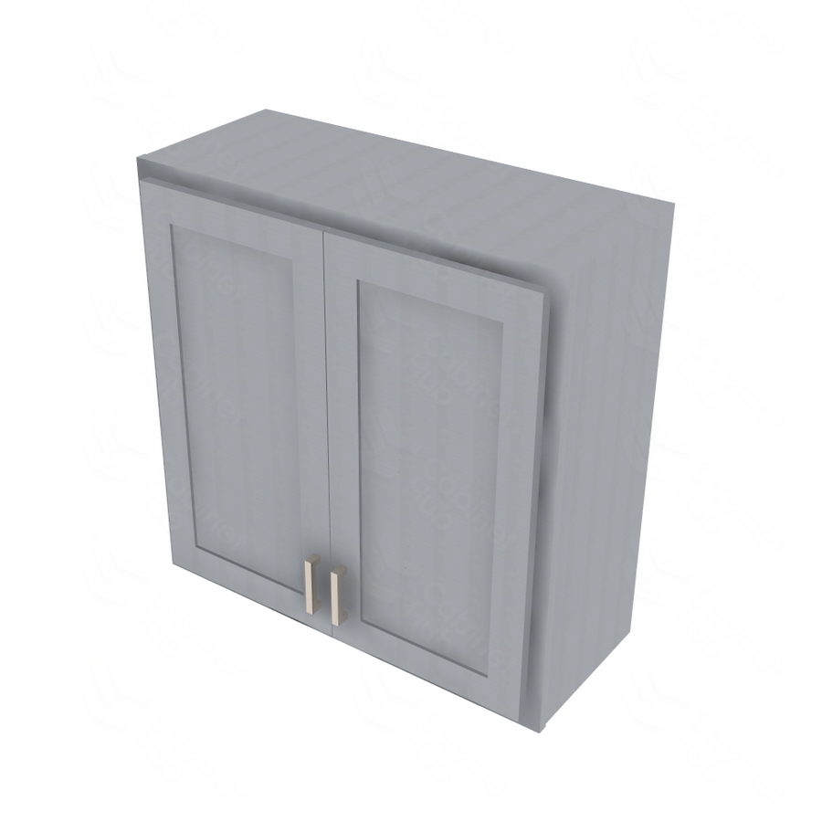 Essential Gray Double Door Wall Cabinet - 30" W x 30" H Default Title