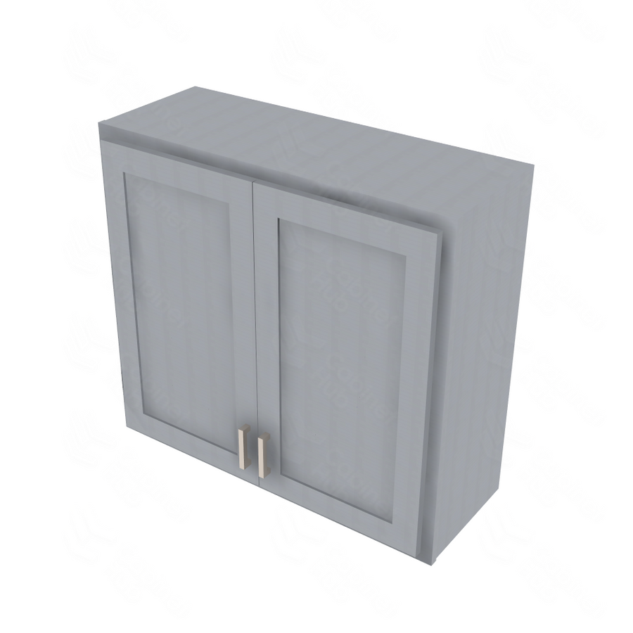 Essential Gray Double Door Wall Cabinet - 33" W x 30" H Default Title