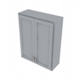 Essential Gray Double Door Wall Cabinet - 33" W x 42" H Default Title